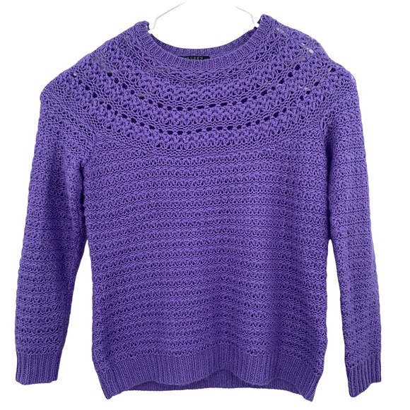 Lauren Ralph Lauren Sweaters - Lauren Ralph Lauren-Alpaca/Wool Blend Knit Sweater